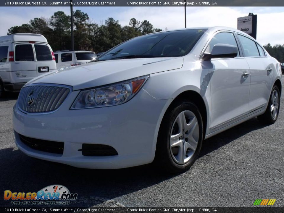 2010 Buick LaCrosse CX Summit White / Cocoa/Light Cashmere Photo #4