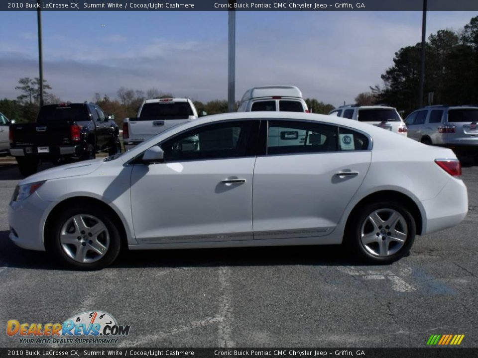 2010 Buick LaCrosse CX Summit White / Cocoa/Light Cashmere Photo #5