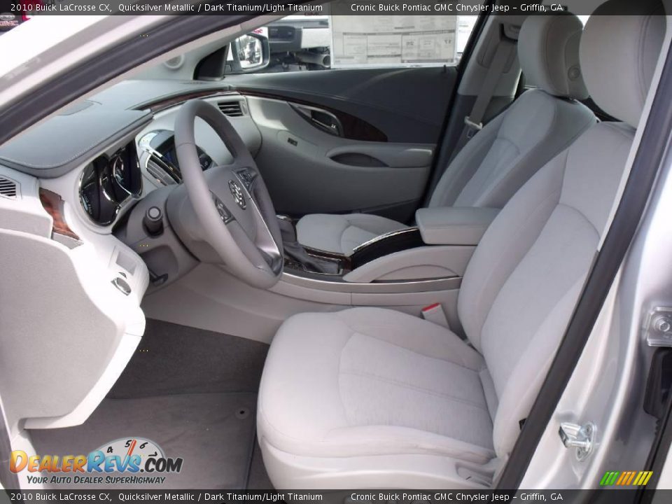 2010 Buick LaCrosse CX Quicksilver Metallic / Dark Titanium/Light Titanium Photo #10