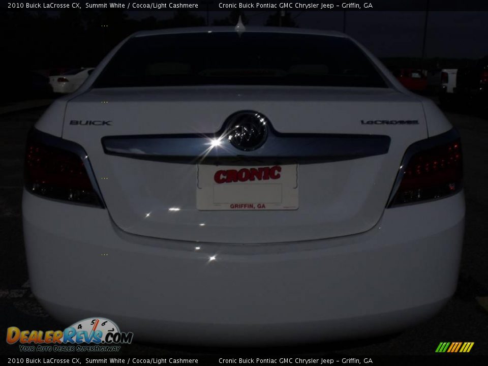 2010 Buick LaCrosse CX Summit White / Cocoa/Light Cashmere Photo #7