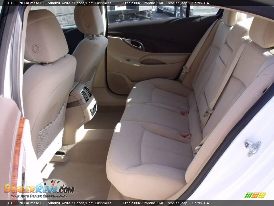 2010 Buick LaCrosse CX Summit White / Cocoa/Light Cashmere Photo #10