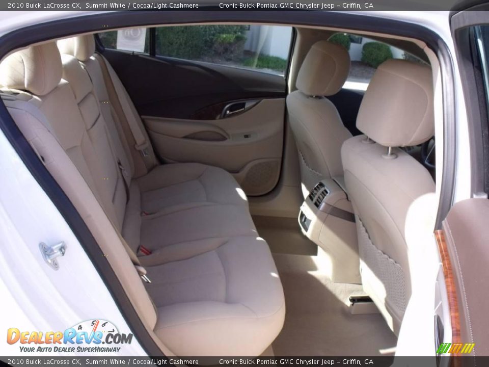 2010 Buick LaCrosse CX Summit White / Cocoa/Light Cashmere Photo #11
