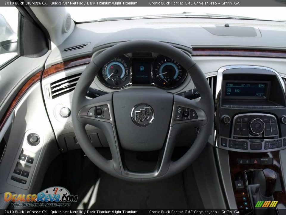 2010 Buick LaCrosse CX Quicksilver Metallic / Dark Titanium/Light Titanium Photo #15