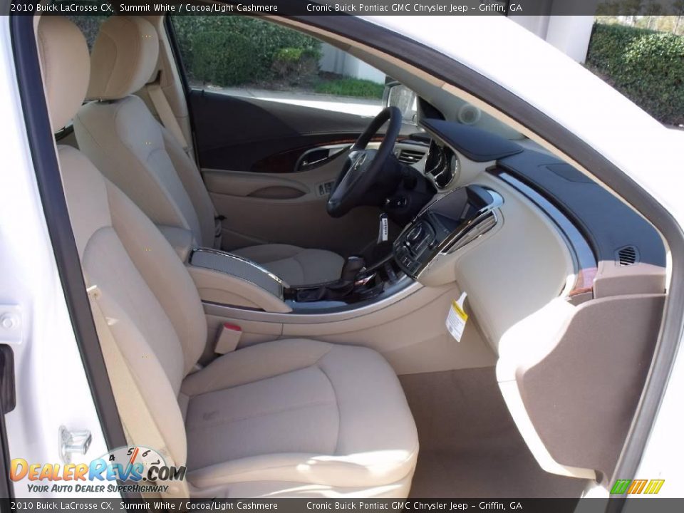 2010 Buick LaCrosse CX Summit White / Cocoa/Light Cashmere Photo #12