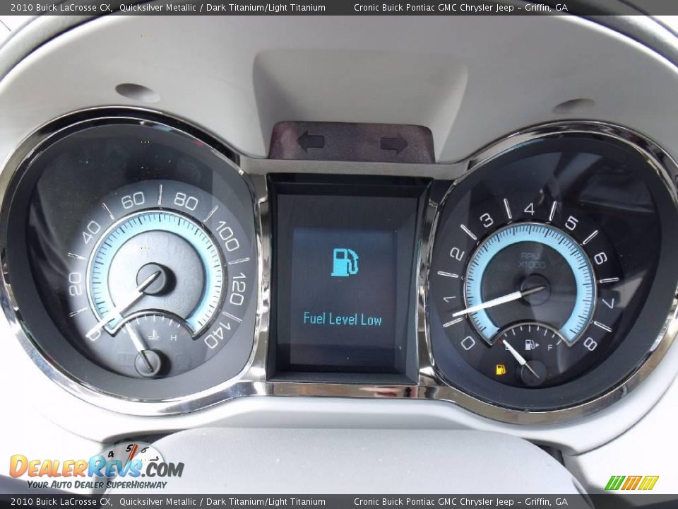 2010 Buick LaCrosse CX Quicksilver Metallic / Dark Titanium/Light Titanium Photo #16