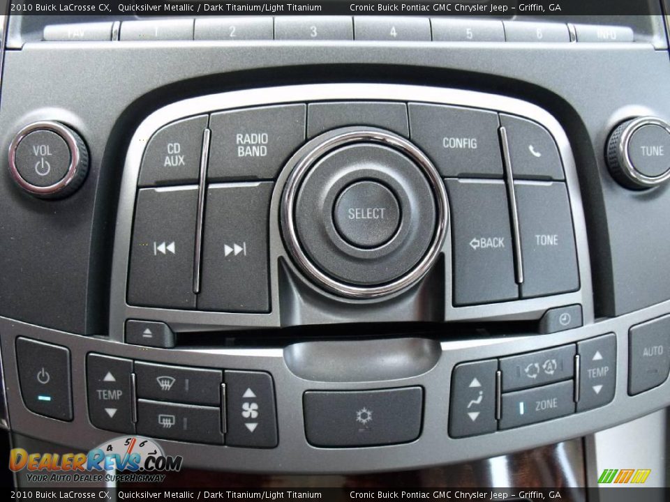2010 Buick LaCrosse CX Quicksilver Metallic / Dark Titanium/Light Titanium Photo #17
