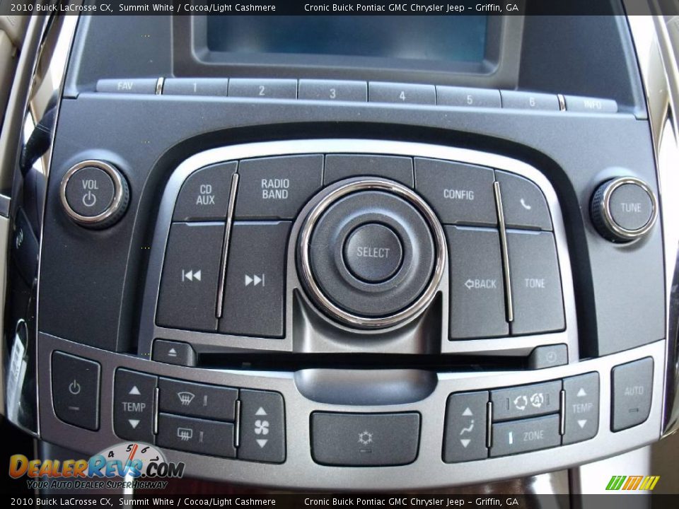 2010 Buick LaCrosse CX Summit White / Cocoa/Light Cashmere Photo #15