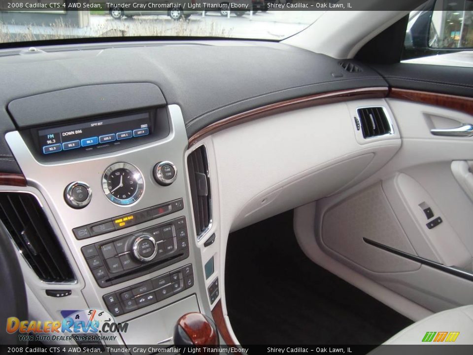 2008 Cadillac CTS 4 AWD Sedan Thunder Gray Chromaflair / Light Titanium/Ebony Photo #21