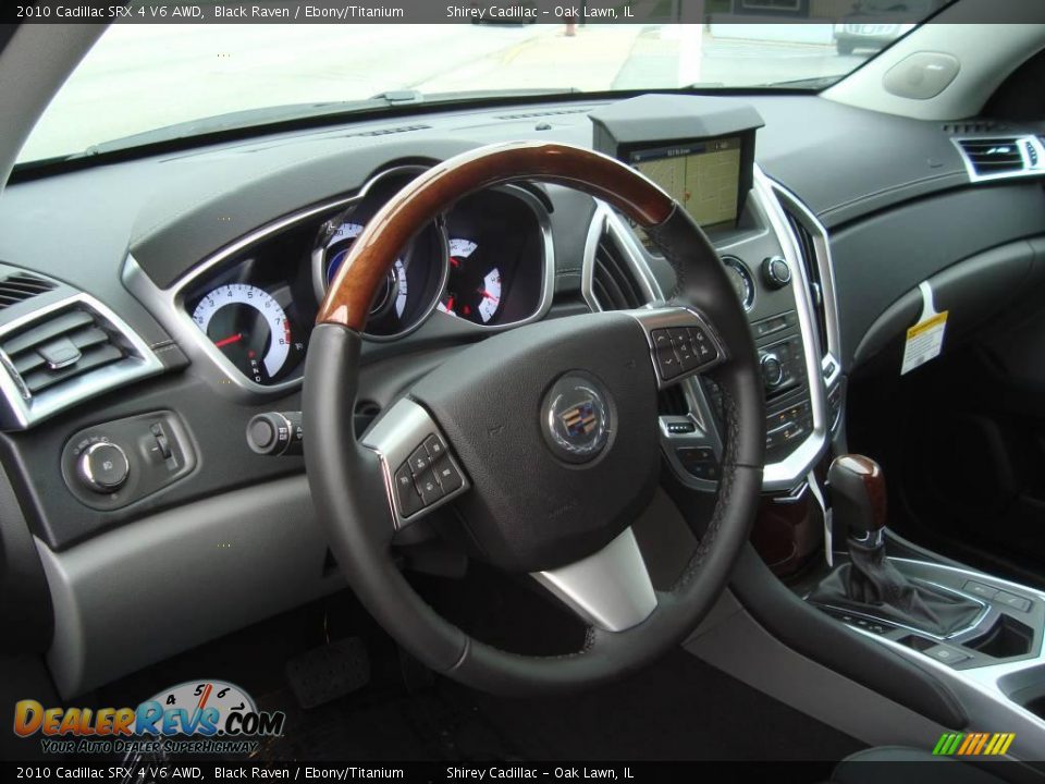 2010 Cadillac SRX 4 V6 AWD Black Raven / Ebony/Titanium Photo #9