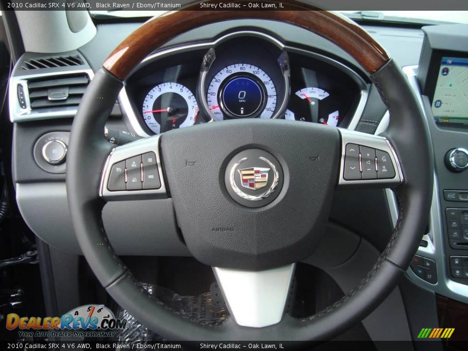 2010 Cadillac SRX 4 V6 AWD Black Raven / Ebony/Titanium Photo #17