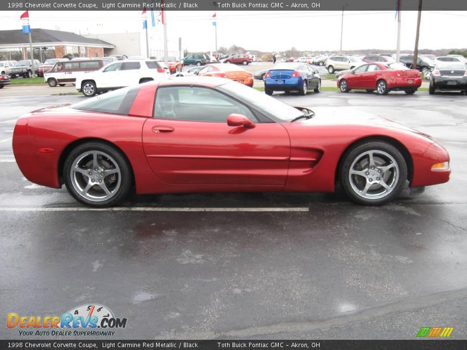 1998 Chevrolet Corvette Coupe Light Carmine Red Metallic / Black Photo #2