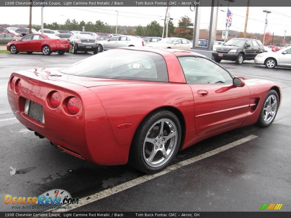 1998 Chevrolet Corvette Coupe Light Carmine Red Metallic / Black Photo #3