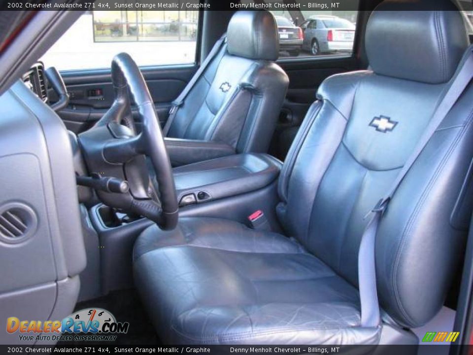2002 Chevrolet Avalanche Z71 4x4 Sunset Orange Metallic / Graphite Photo #10