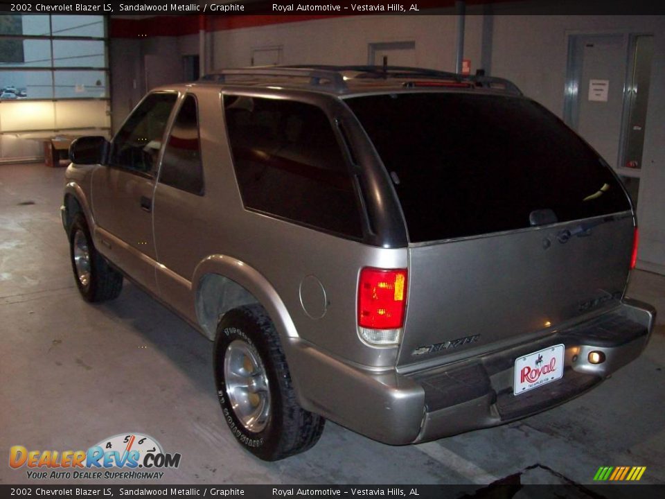 2002 Chevrolet Blazer LS Sandalwood Metallic / Graphite Photo #6