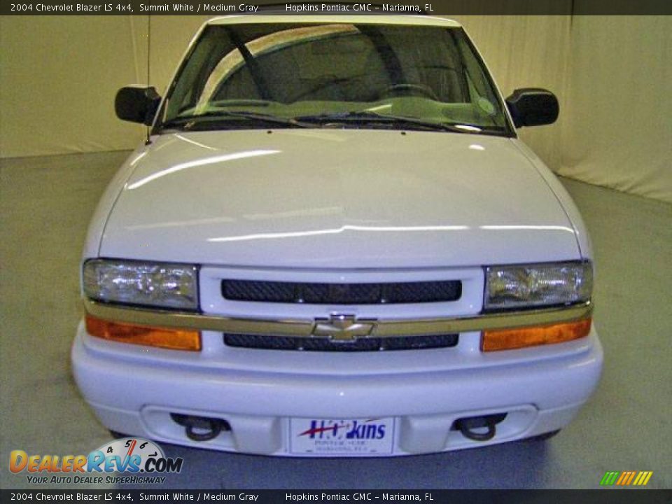2004 Chevrolet Blazer LS 4x4 Summit White / Medium Gray Photo #5