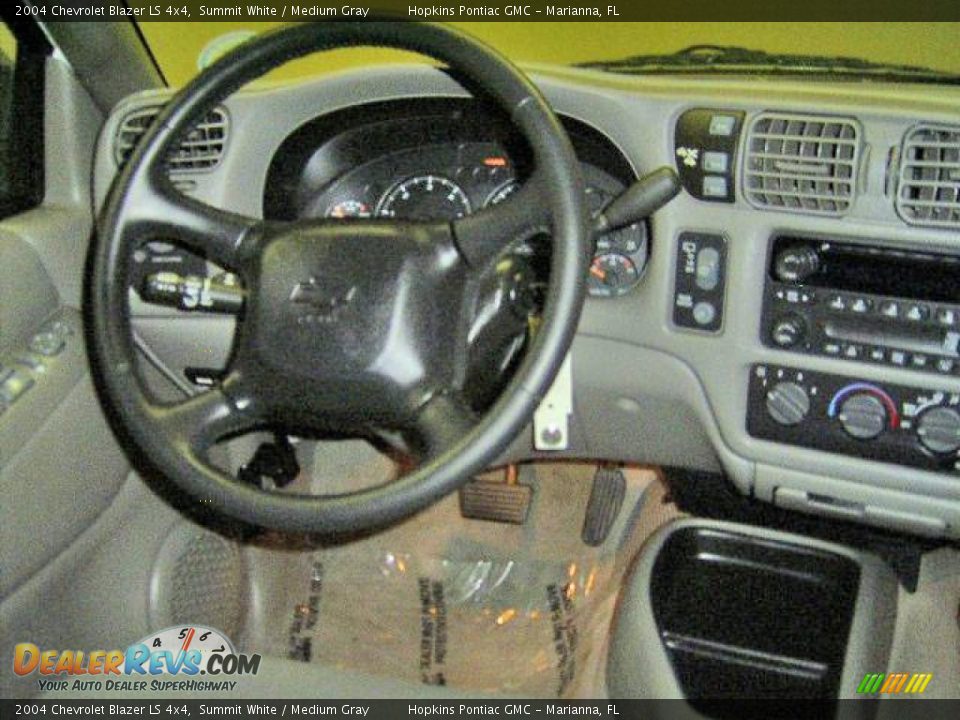 2004 Chevrolet Blazer LS 4x4 Summit White / Medium Gray Photo #30