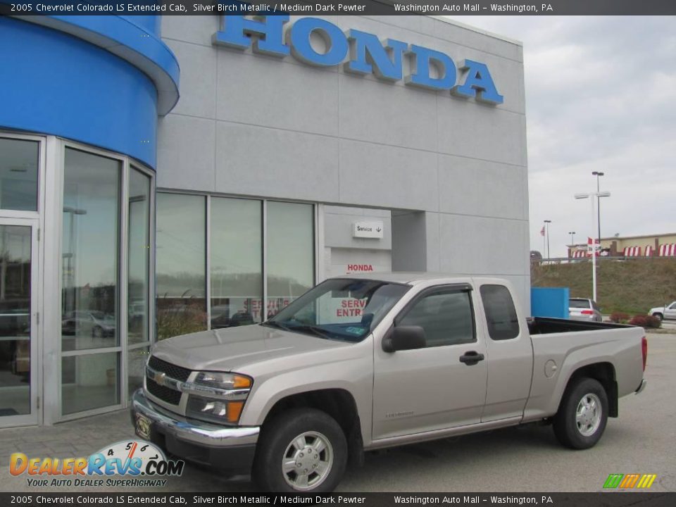 2005 Chevrolet Colorado LS Extended Cab Silver Birch Metallic / Medium Dark Pewter Photo #1