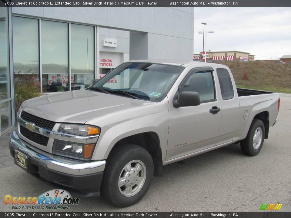 2005 Chevrolet Colorado LS Extended Cab Silver Birch Metallic / Medium Dark Pewter Photo #2