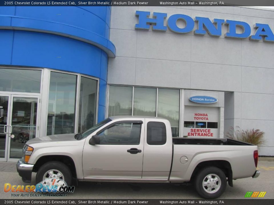 2005 Chevrolet Colorado LS Extended Cab Silver Birch Metallic / Medium Dark Pewter Photo #3