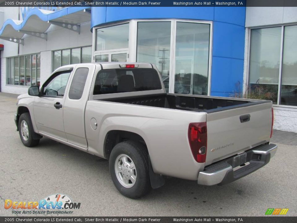 2005 Chevrolet Colorado LS Extended Cab Silver Birch Metallic / Medium Dark Pewter Photo #4