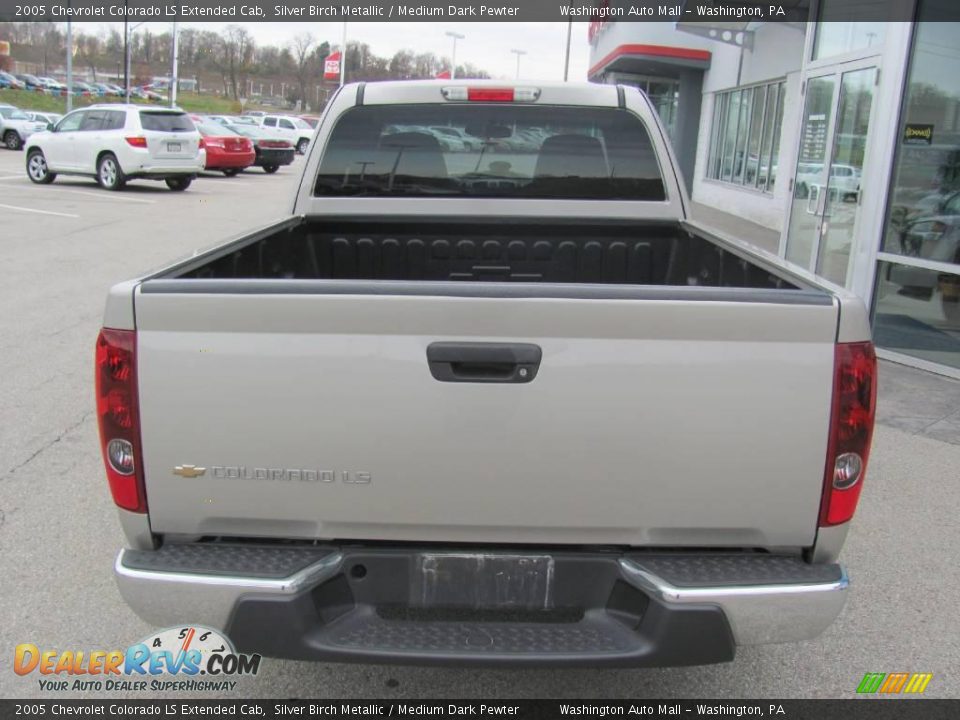 2005 Chevrolet Colorado LS Extended Cab Silver Birch Metallic / Medium Dark Pewter Photo #5