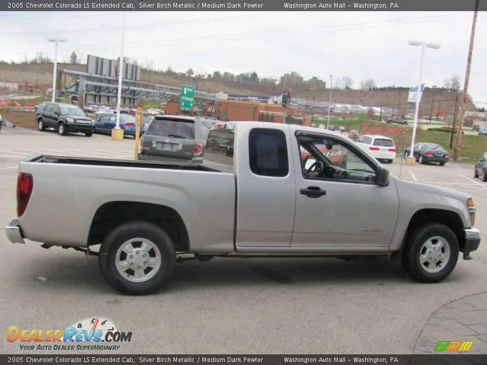 2005 Chevrolet Colorado LS Extended Cab Silver Birch Metallic / Medium Dark Pewter Photo #8