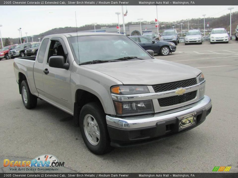 2005 Chevrolet Colorado LS Extended Cab Silver Birch Metallic / Medium Dark Pewter Photo #10