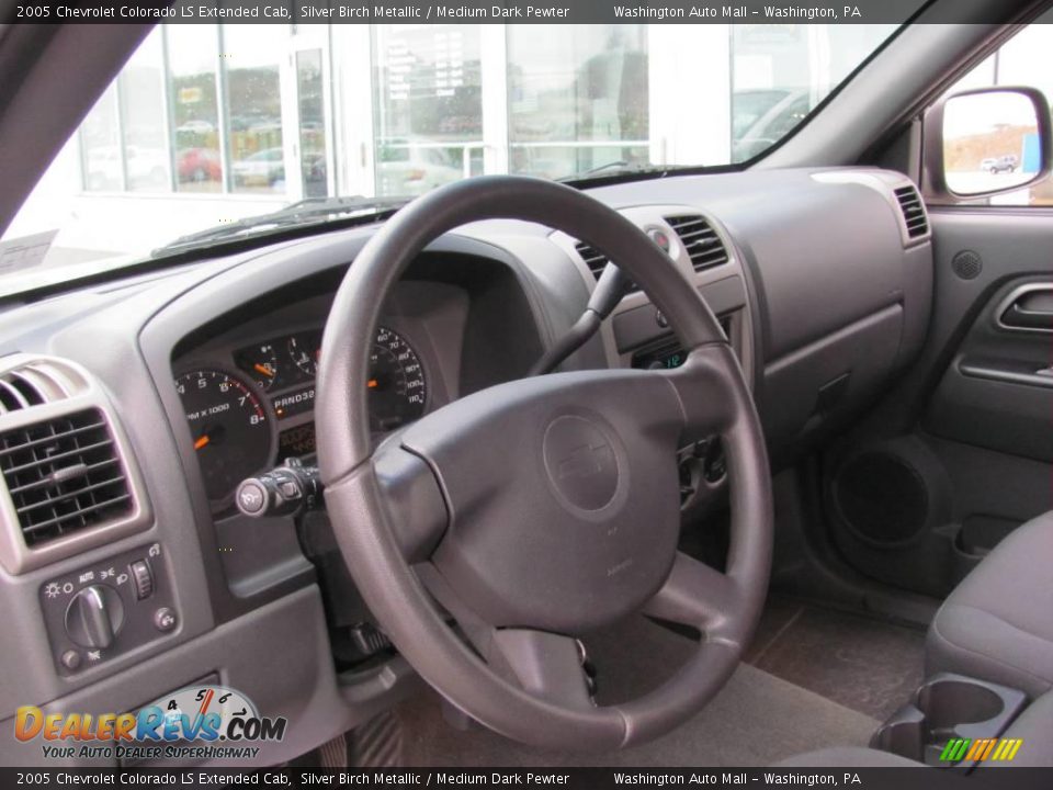 2005 Chevrolet Colorado LS Extended Cab Silver Birch Metallic / Medium Dark Pewter Photo #15