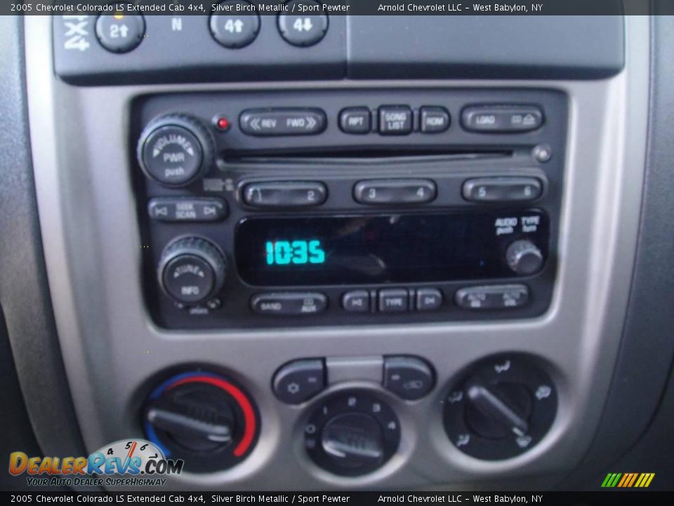 2005 Chevrolet Colorado LS Extended Cab 4x4 Silver Birch Metallic / Sport Pewter Photo #13