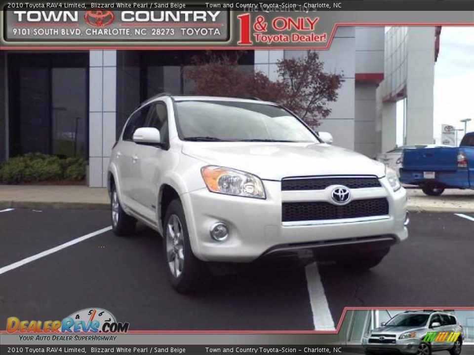 2010 Toyota RAV4 Limited Blizzard White Pearl / Sand Beige Photo #1