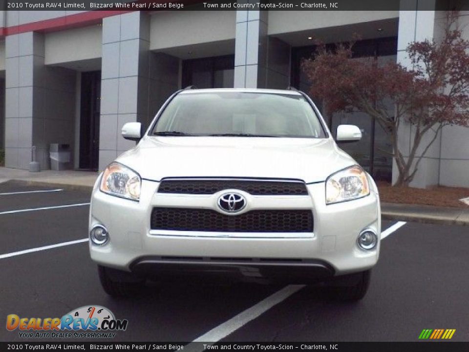2010 Toyota RAV4 Limited Blizzard White Pearl / Sand Beige Photo #2