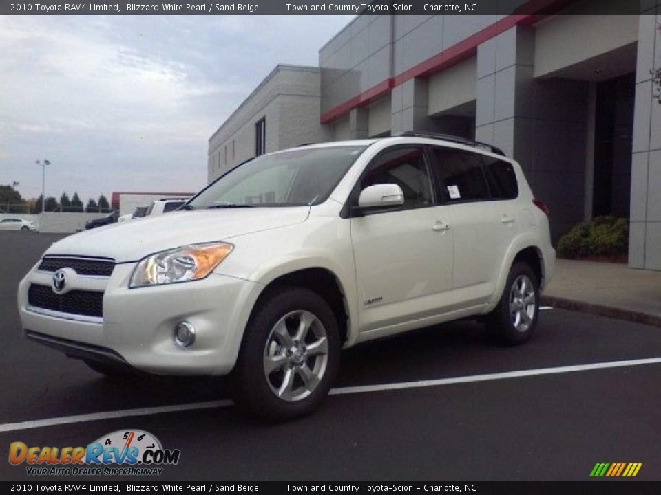 2010 Toyota RAV4 Limited Blizzard White Pearl / Sand Beige Photo #3