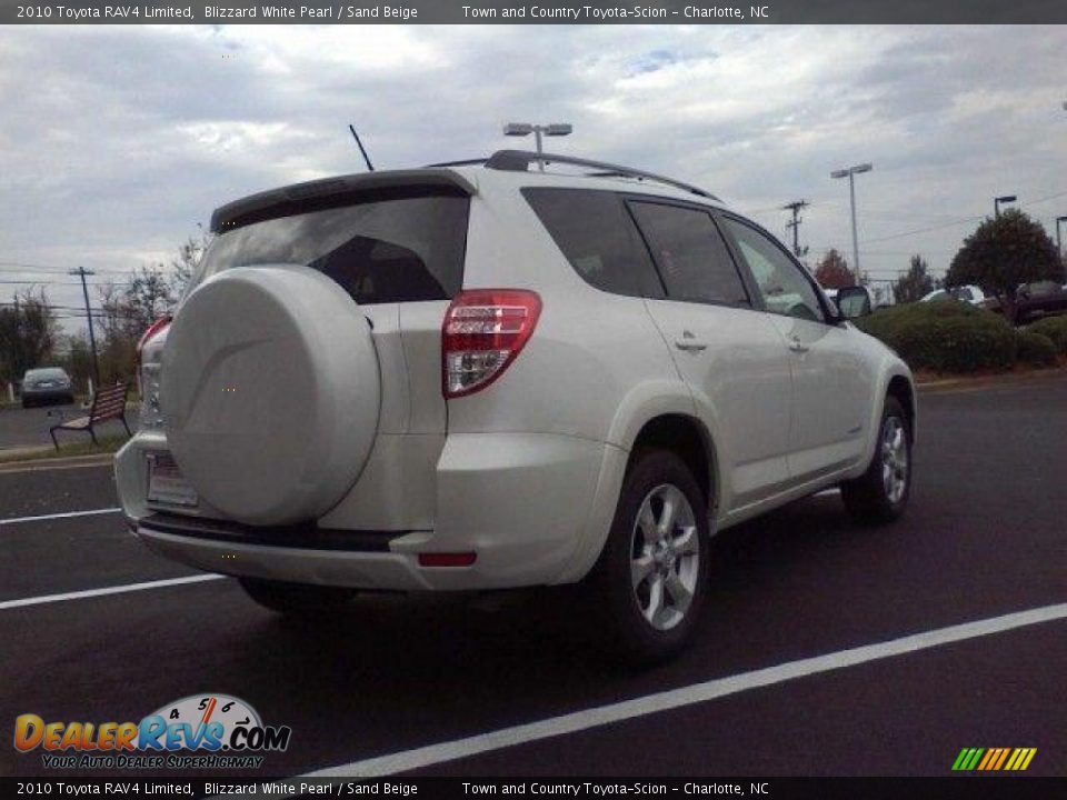 2010 Toyota RAV4 Limited Blizzard White Pearl / Sand Beige Photo #5