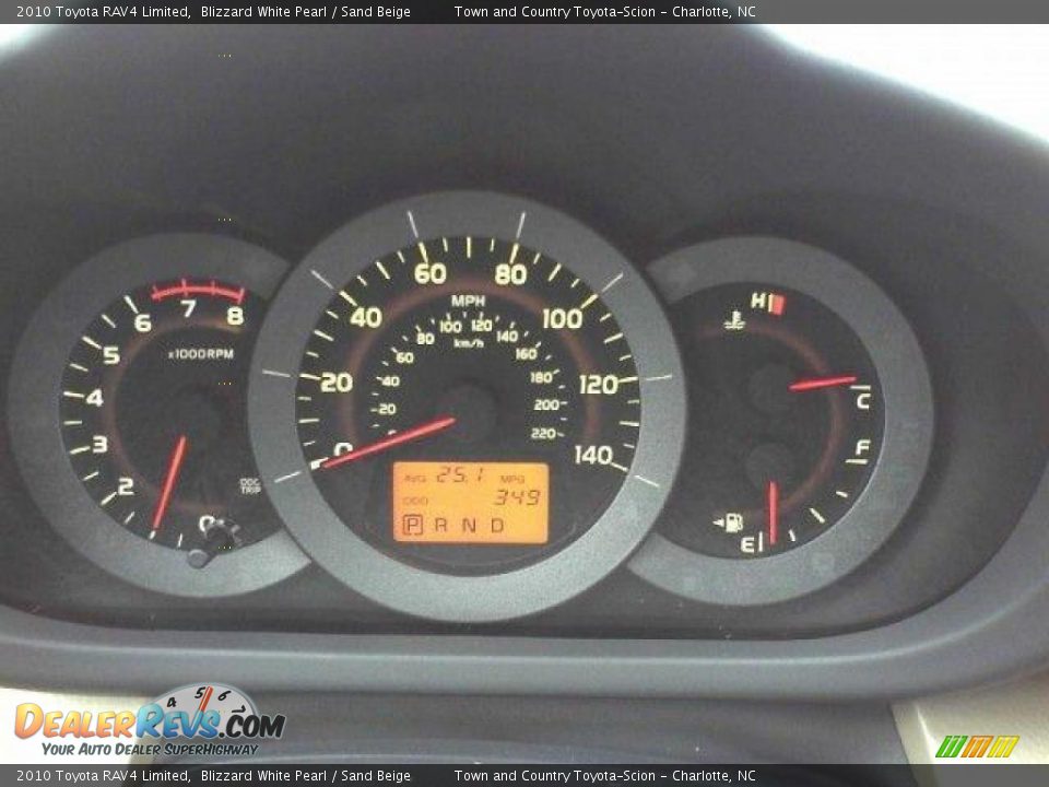 2010 Toyota RAV4 Limited Blizzard White Pearl / Sand Beige Photo #7