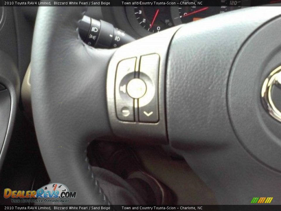 2010 Toyota RAV4 Limited Blizzard White Pearl / Sand Beige Photo #12