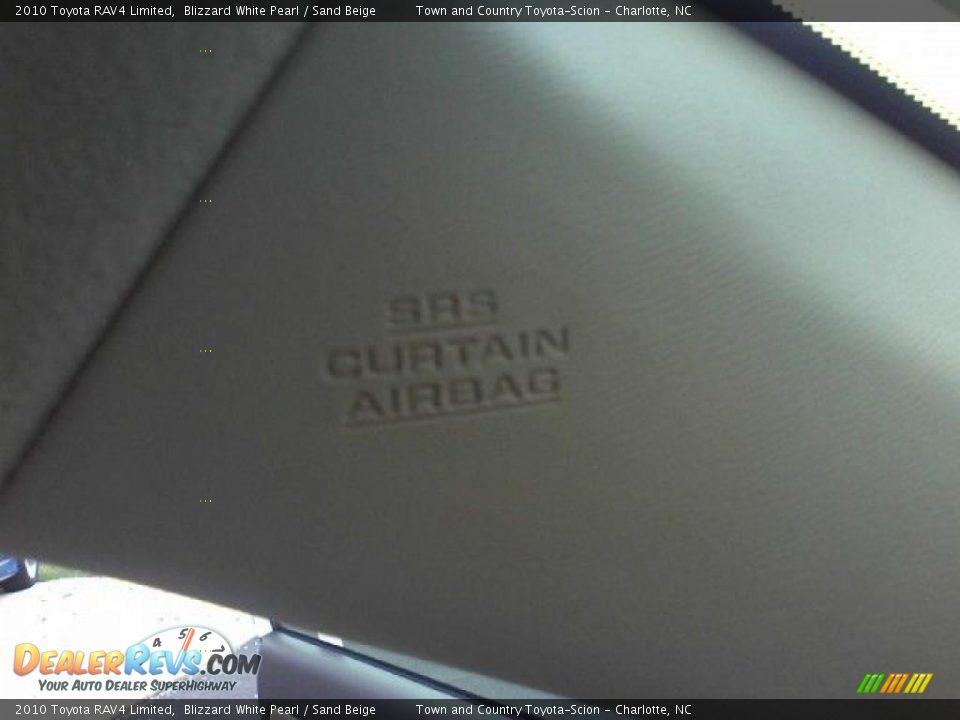 2010 Toyota RAV4 Limited Blizzard White Pearl / Sand Beige Photo #14