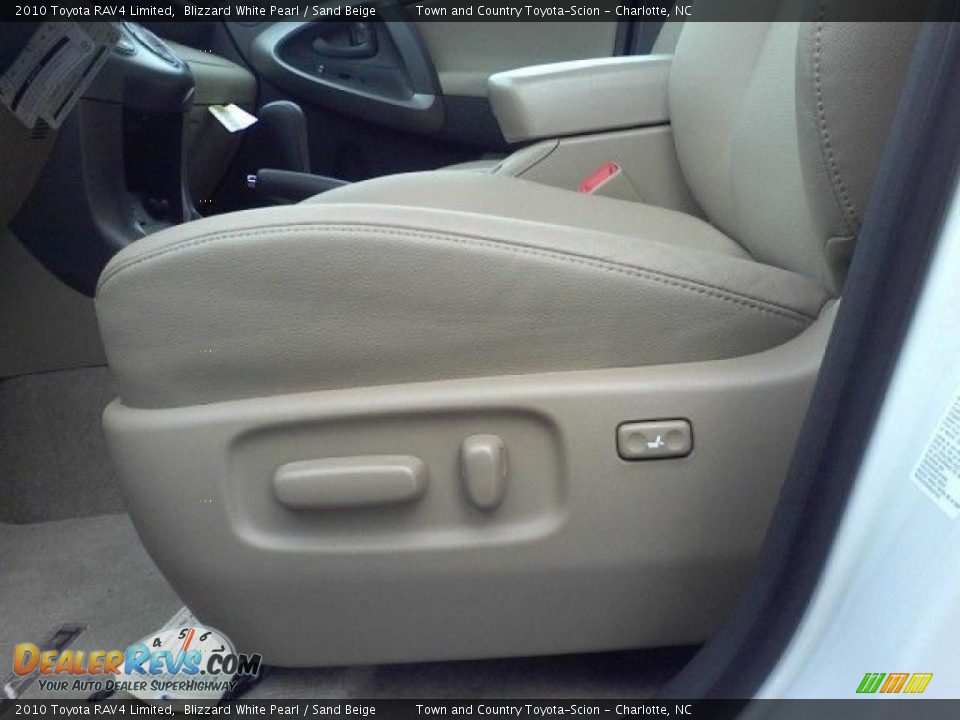 2010 Toyota RAV4 Limited Blizzard White Pearl / Sand Beige Photo #16