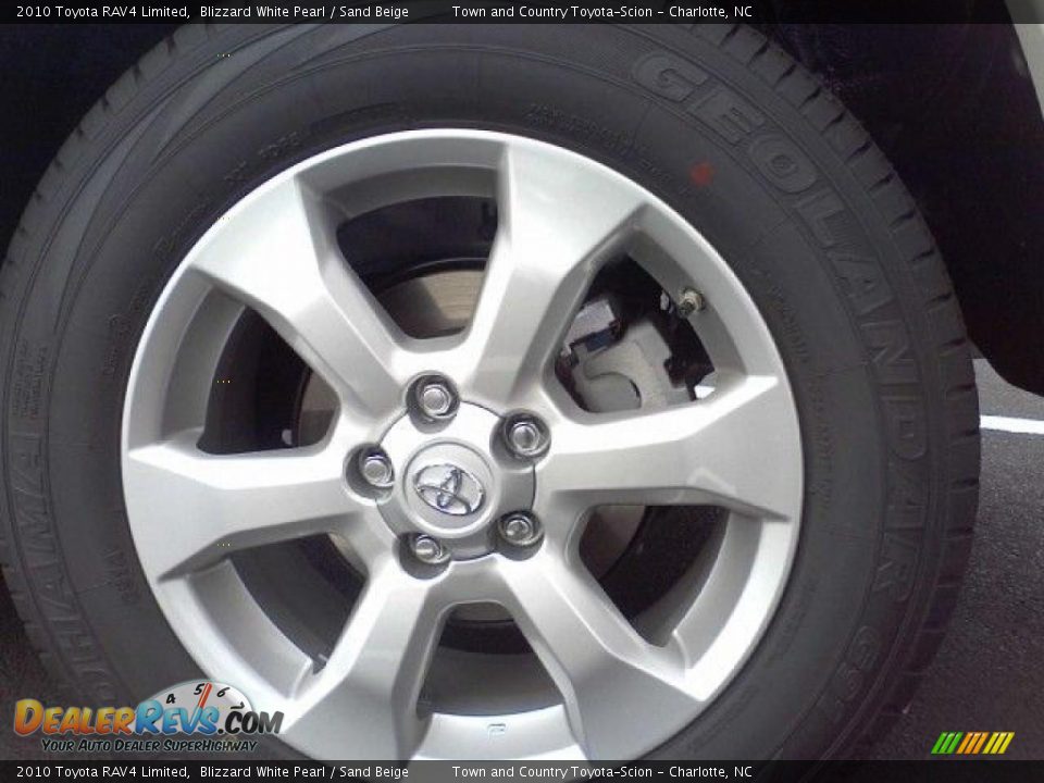 2010 Toyota RAV4 Limited Blizzard White Pearl / Sand Beige Photo #21