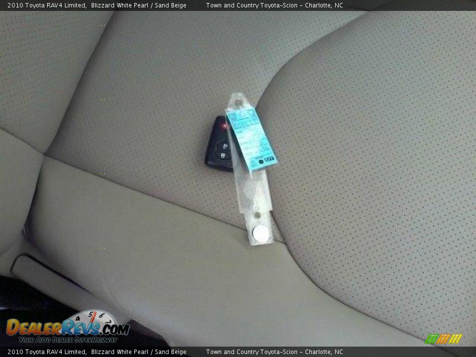 2010 Toyota RAV4 Limited Blizzard White Pearl / Sand Beige Photo #27