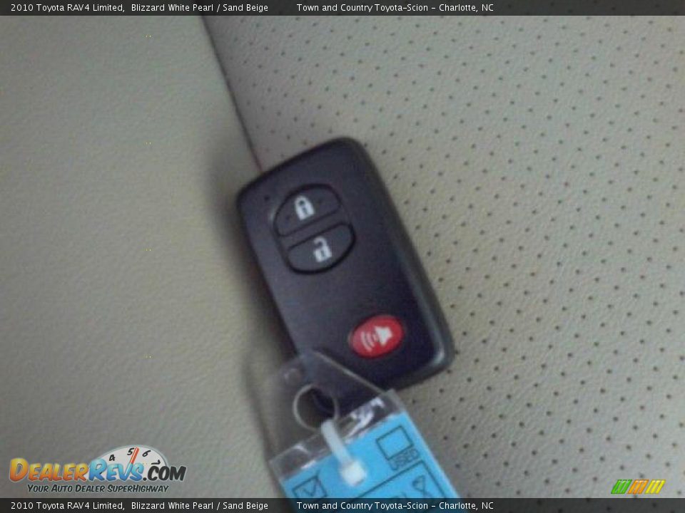 2010 Toyota RAV4 Limited Blizzard White Pearl / Sand Beige Photo #28