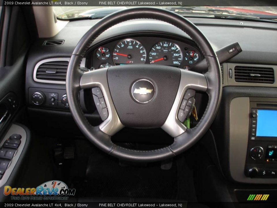 2009 Chevrolet Avalanche LT 4x4 Black / Ebony Photo #12