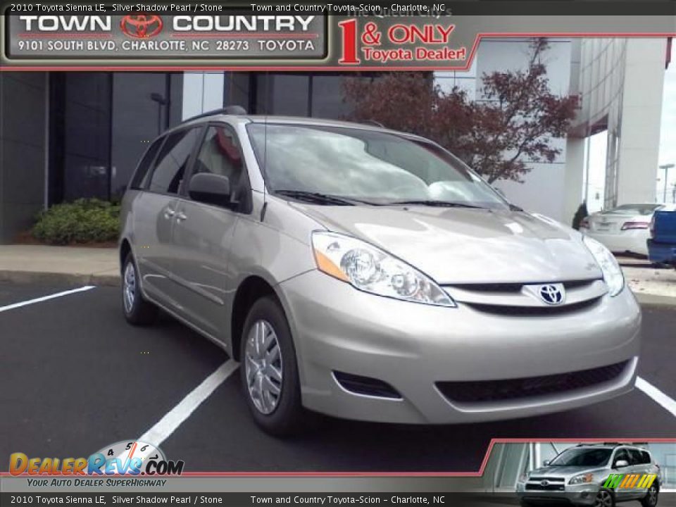 2010 Toyota Sienna LE Silver Shadow Pearl / Stone Photo #1