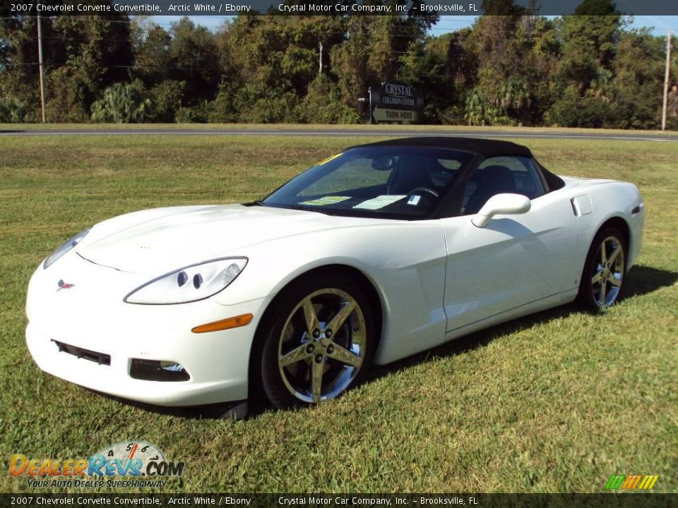 2007 Chevrolet Corvette Convertible Arctic White / Ebony Photo #1