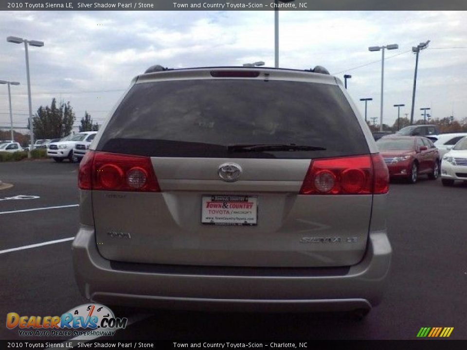 2010 Toyota Sienna LE Silver Shadow Pearl / Stone Photo #4