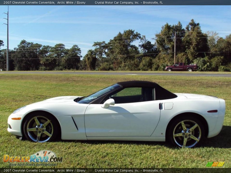 2007 Chevrolet Corvette Convertible Arctic White / Ebony Photo #2