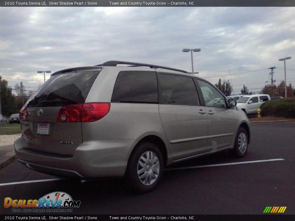 2010 Toyota Sienna LE Silver Shadow Pearl / Stone Photo #5