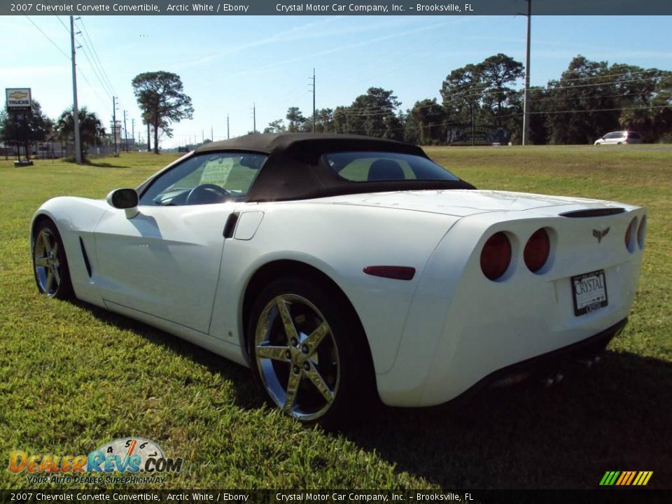 2007 Chevrolet Corvette Convertible Arctic White / Ebony Photo #3