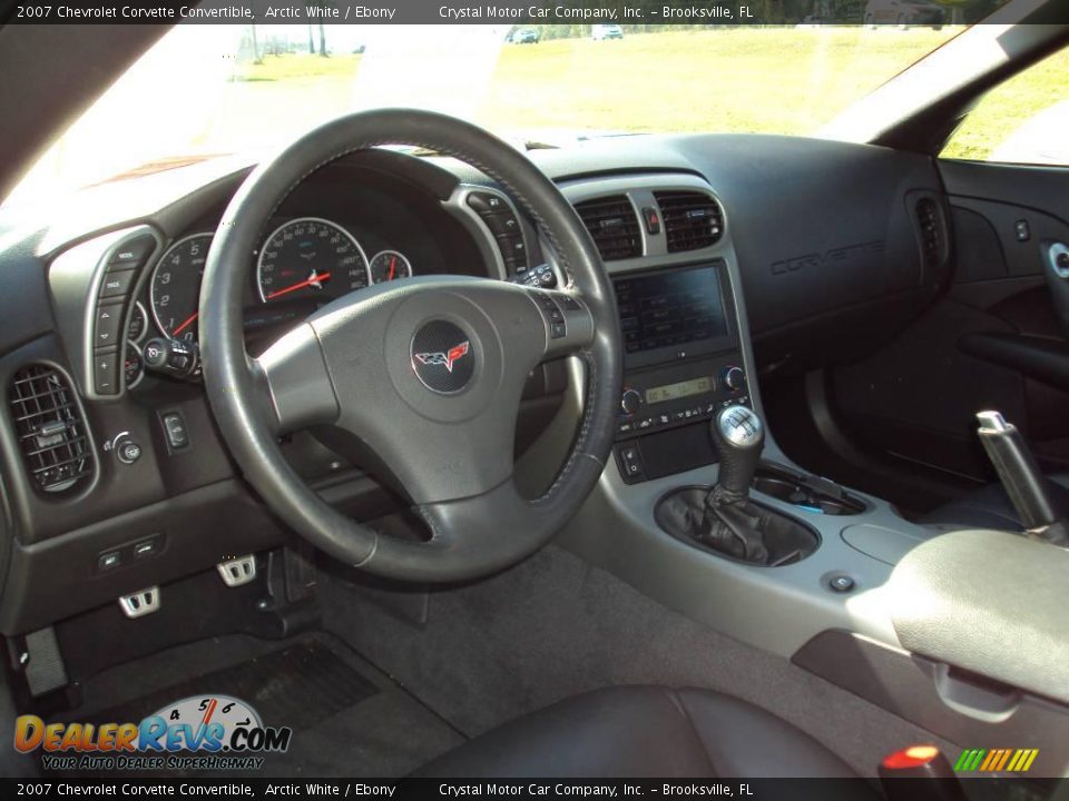 2007 Chevrolet Corvette Convertible Arctic White / Ebony Photo #5