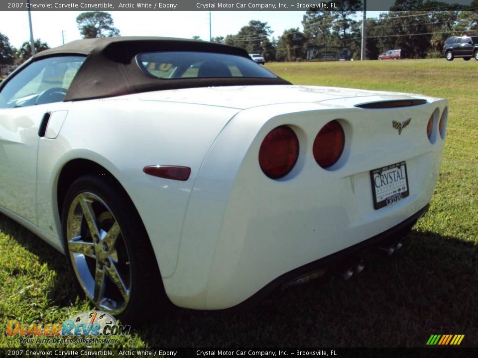 2007 Chevrolet Corvette Convertible Arctic White / Ebony Photo #6