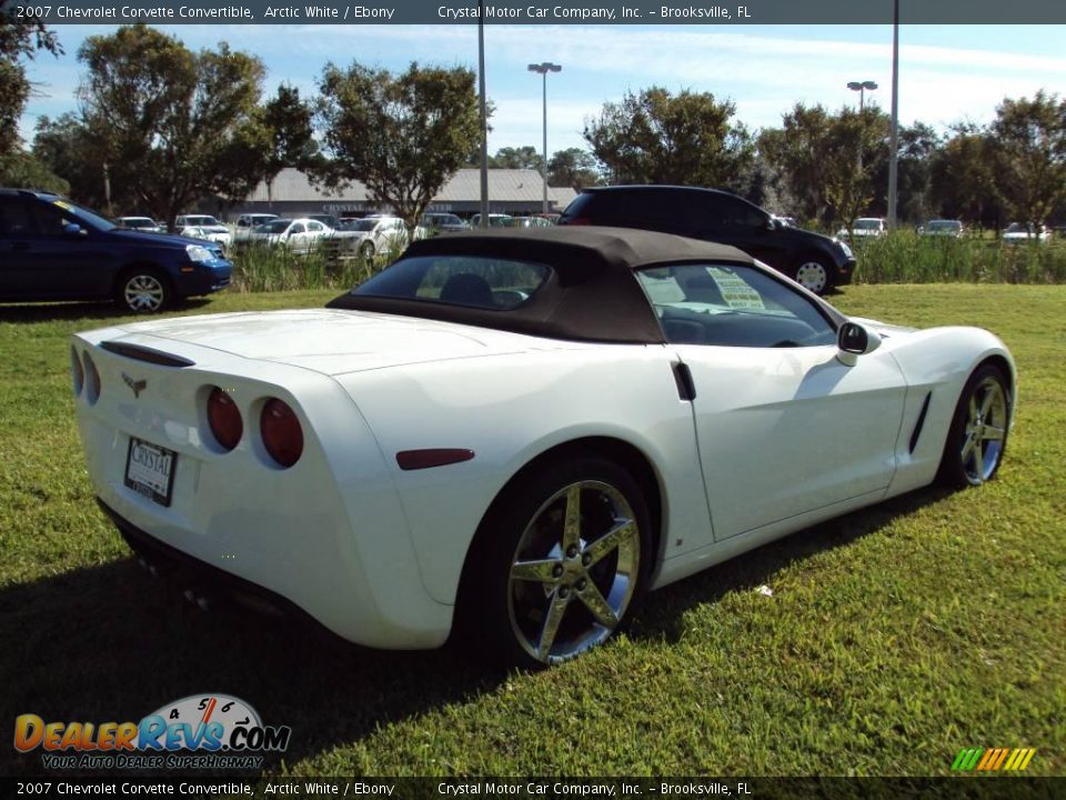 2007 Chevrolet Corvette Convertible Arctic White / Ebony Photo #7